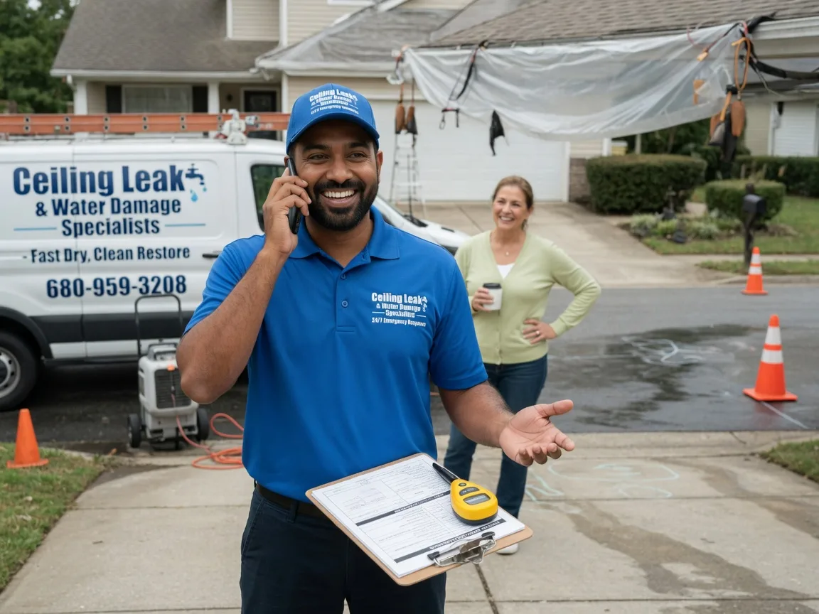 Ceiling Leak Cleanup Bannock, OH FAQs